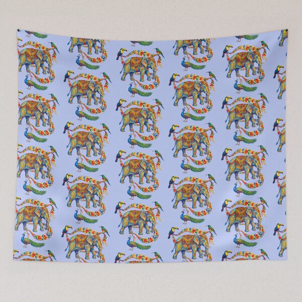 Item preview, Elephant And Tropical Birds designed and sold by TeeARTHY.