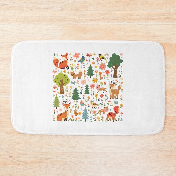 Artikelvorschau, Cute Forest Animals and Trees Nature Design entworfen und verkauft von DervoTeck2767.