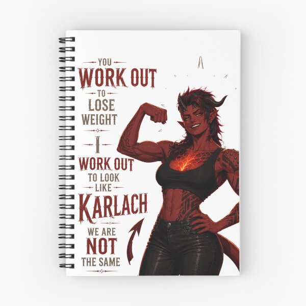 Item preview, Karlach Gym Workout Shirt | Baldur’s Gate 3 Workout Graphic designed and sold by Tumblerina.