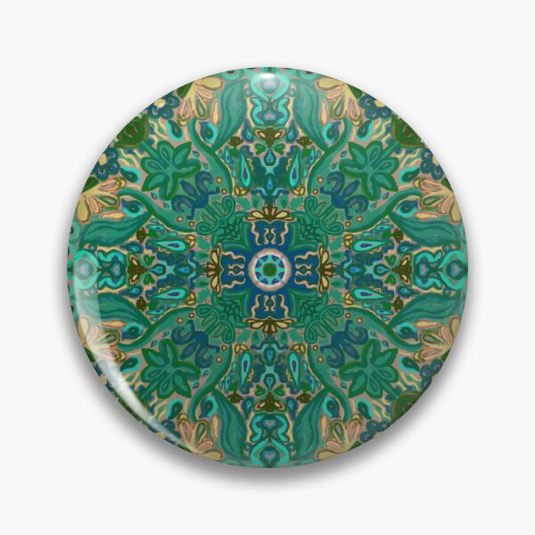 Item preview, Teal Maximalist Flower Weather Tile Pattern - Sand designed and sold by PCaleDesigns.