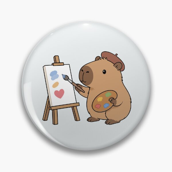 Item preview, Painter Capybara designed and sold by Delmu16.