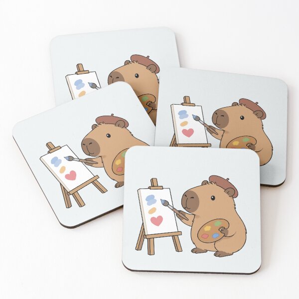 Item preview, Painter Capybara designed and sold by Delmu16.