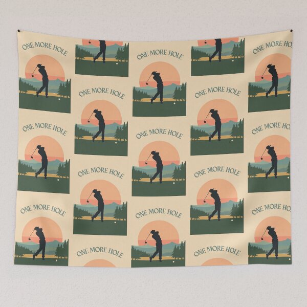Item preview, One More Hole Funny Vintage Golf Country Club Retro Design designed and sold by jojodebondy.
