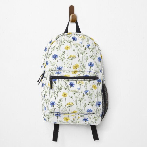 Item preview, Blue Yellow Wildflower Meadow Watercolor Seamless Pattern designed and sold by Inkworksbyshery.