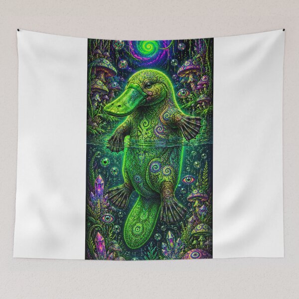 Item preview, Cosmic Neon Platypus designed and sold by ITSimagination.