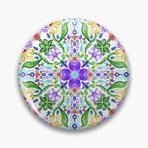 Item preview, Light and Simplified Flower Weather Tile Pattern - White designed and sold by PCaleDesigns.