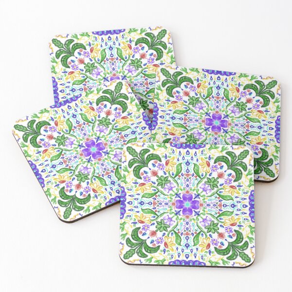Item preview, Light and Simplified Flower Weather Tile Pattern - White designed and sold by PCaleDesigns.