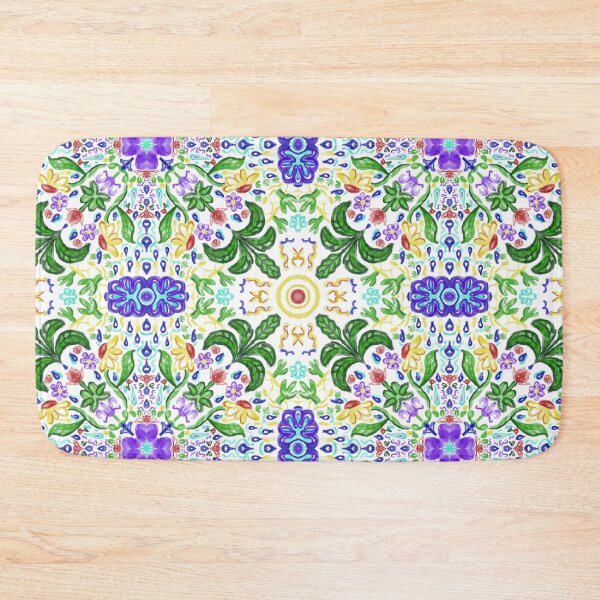 Item preview, Light and Simplified Flower Weather Tile Pattern - White designed and sold by PCaleDesigns.