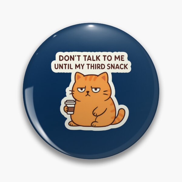 Item preview, Grumpy Fat Cat Drinking Coffee + Quote designed and sold by MundoZoe.