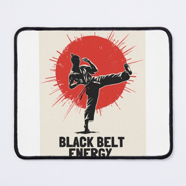 Item preview, Black Belt Energy Retro Japanese Style Martial Arts Design designed and sold by jojodebondy.