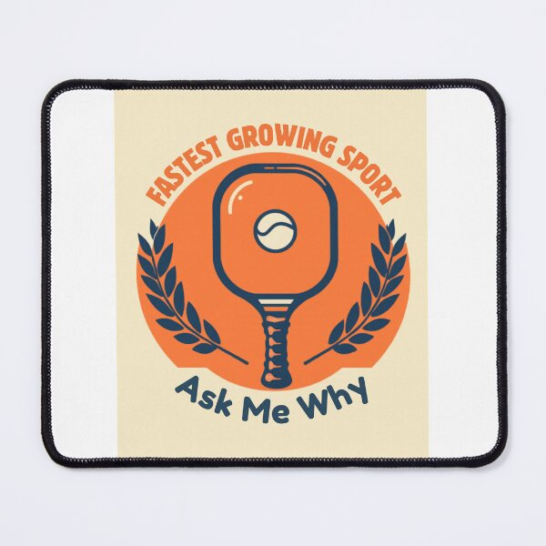 Item preview, Fastest Growing Sport Ask Me Why Funny Retro Pickleball Badge Design designed and sold by jojodebondy.