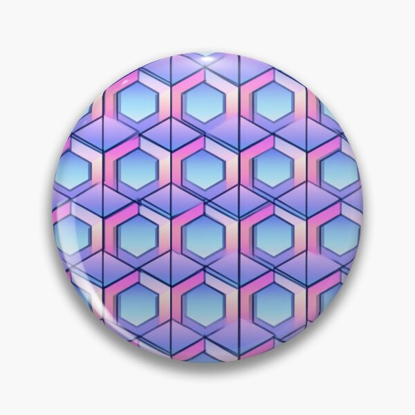 Item preview, Pastel Iridescent Hexagon Geometric Abstract Pattern designed and sold by NicolasGlowArt.