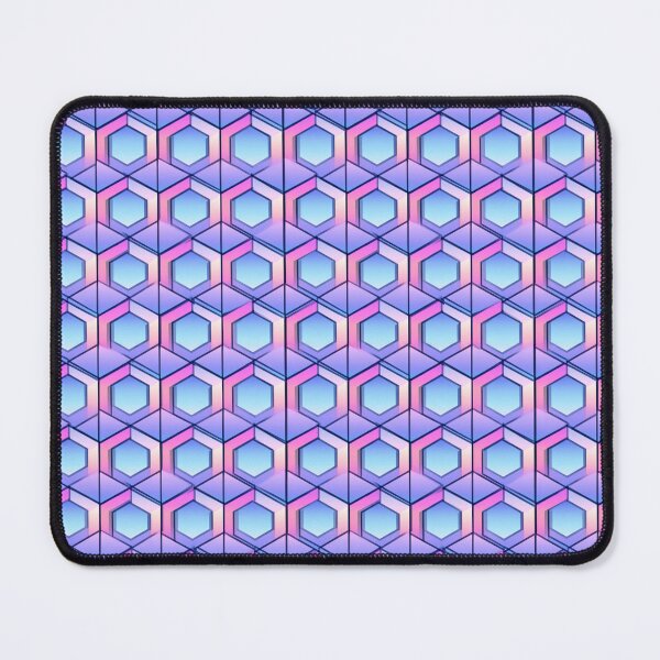 Item preview, Pastel Iridescent Hexagon Geometric Abstract Pattern designed and sold by NicolasGlowArt.