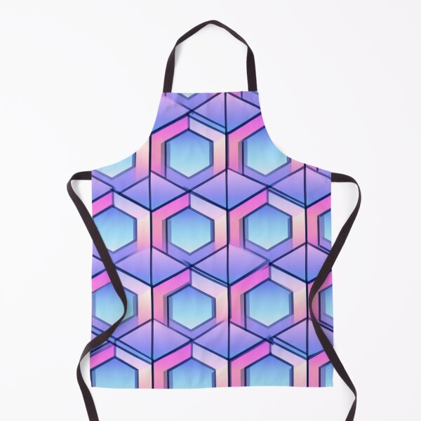 Item preview, Pastel Iridescent Hexagon Geometric Abstract Pattern designed and sold by NicolasGlowArt.