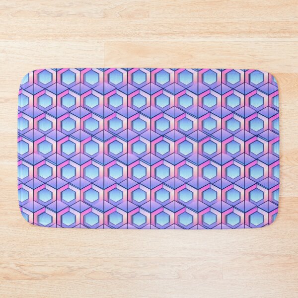 Item preview, Pastel Iridescent Hexagon Geometric Abstract Pattern designed and sold by NicolasGlowArt.