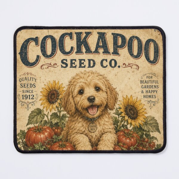 Item preview, Cockapoo Vintage Garden Sign - Grow Happiness Art designed and sold by Cockapoo Society.