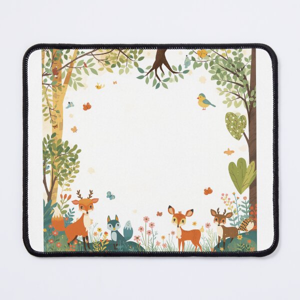 Item preview, Whimsical Woodland Animals Tree Nature Art Design designed and sold by DervoTeck2767.