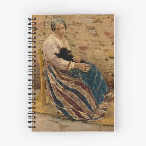 Item preview, An Old Woman with Cat designed and sold by CatsInArt.
