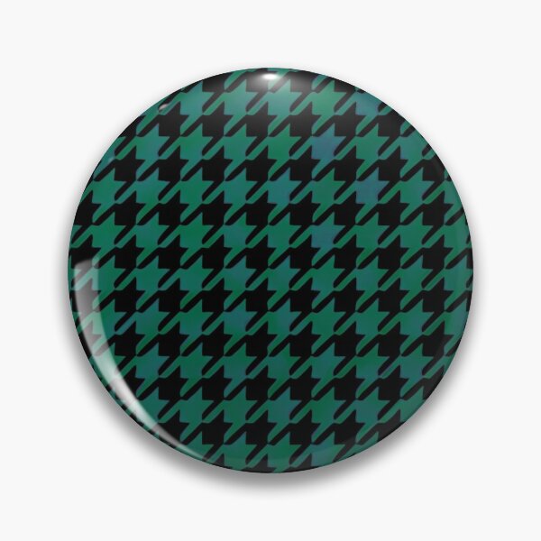 Item preview, Classic Emerald Green and Black Houndstooth Pattern designed and sold by zenjiinspired.