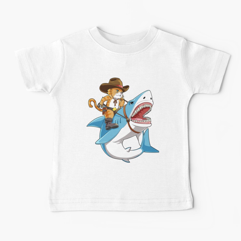 Cowboy cat hot sale riding shark