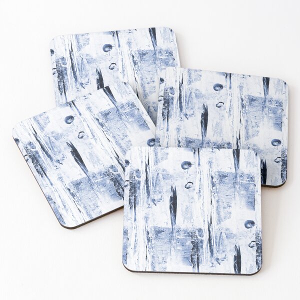 Item preview, Abstract Grunge Magical Forest in Monochromatic Blue designed and sold by Artistestella.