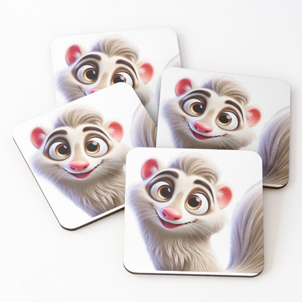 Item preview, Adorable Angora Ferret designed and sold by Sillytoe.