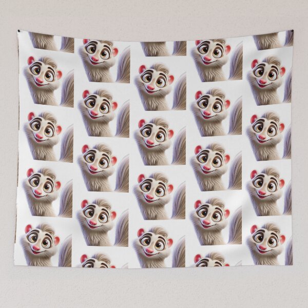 Item preview, Adorable Angora Ferret designed and sold by Sillytoe.