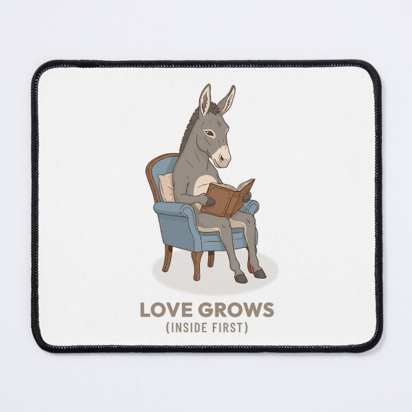 Item preview, Cozy Donkey Reading Book Vintage Illustration designed and sold by COZY VINTAGE animal.