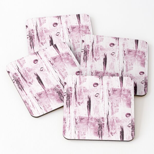 Item preview, Abstract Grunge Magical Forest in Monochromatic Pink designed and sold by Artistestella.