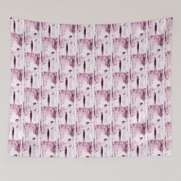 Item preview, Abstract Grunge Magical Forest in Monochromatic Pink designed and sold by Artistestella.