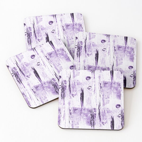 Item preview, Abstract Grunge Magical Forest in Monochromatic Purple designed and sold by Artistestella.