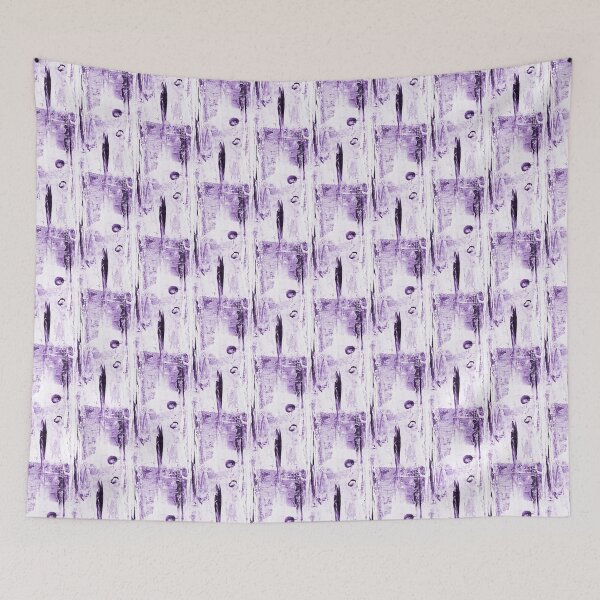 Item preview, Abstract Grunge Magical Forest in Monochromatic Purple designed and sold by Artistestella.
