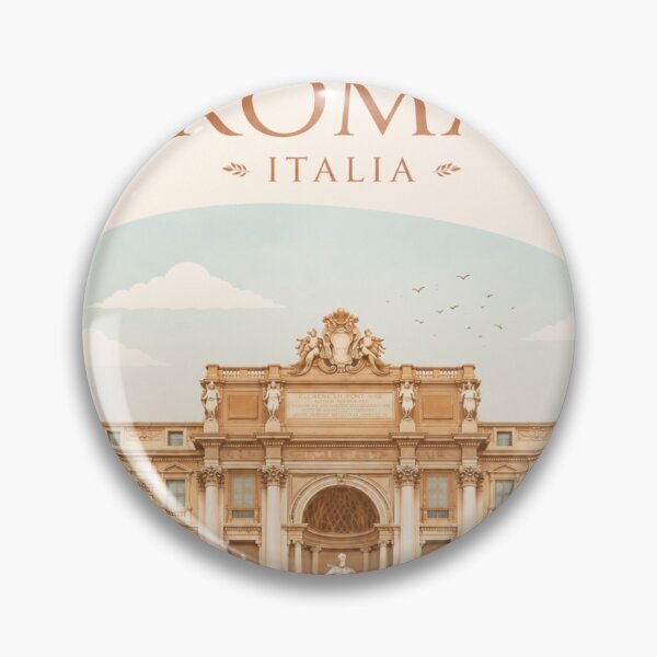 Item preview, Trevi Fountain Rome Minimalist Vertical Travel Poster designed and sold by ElartedeNoel.