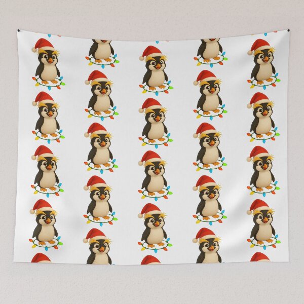 Item preview, Christmas Crested Penguin designed and sold by Sillytoe.