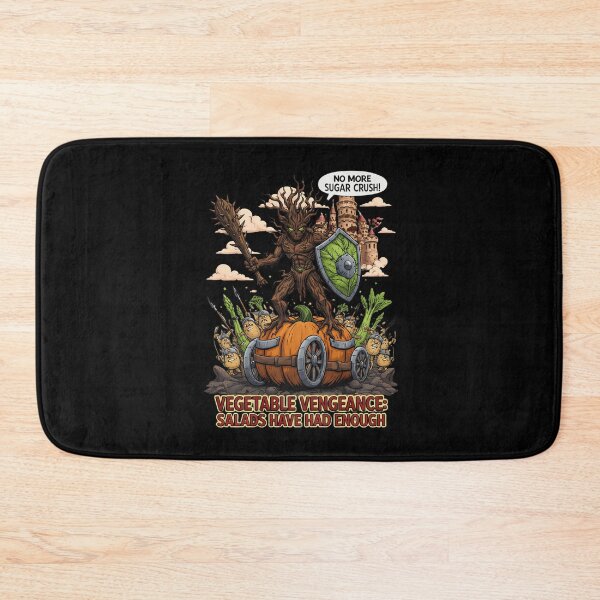 Item preview, Vegetable Vengeance Funny Salad T-Shirt | Epic Vegan Warrior Graphic designed and sold by Cree8if.