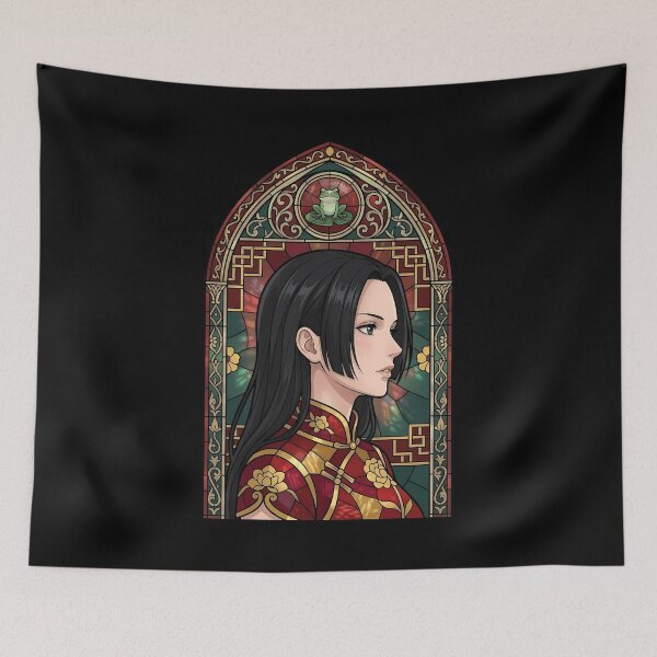 Item preview, Boa Hancock One Piece Floral Qipao Stained Glass designed and sold by mildaclairmo.