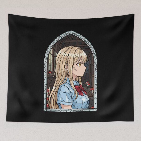 Item preview, Mahiru Shiina Angel Next Door Cottage Stained Glass designed and sold by mildaclairmo.