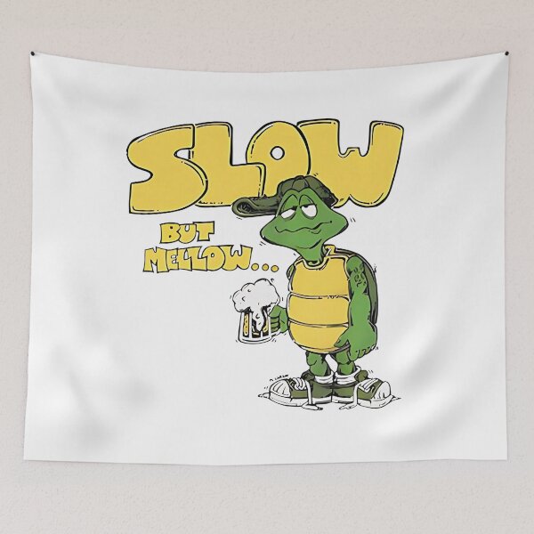Item preview, Vintage Retro 70s Turtle Beer Slow But Mellow designed and sold by Peggy D Schafer.