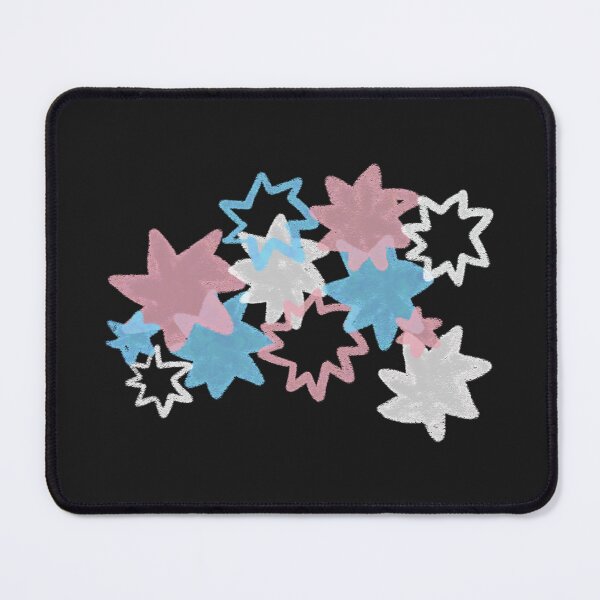 Item preview, Transexual Starry Pride Flag Art | Pink, Blue and White Star Burst Design designed and sold by ghostieking.