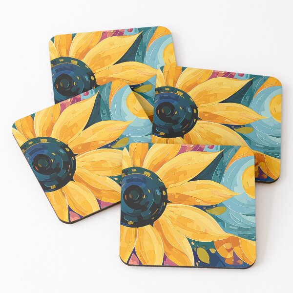 Item preview, Solar Bloom Awakening - A Sunflower in Motion Wrapped in Abstract Color and Spiraling Creative Light designed and sold by OlfactoART Studio.
