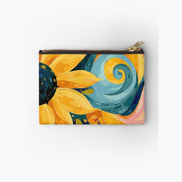 Item preview, Solar Bloom Awakening - A Sunflower in Motion Wrapped in Abstract Color and Spiraling Creative Light designed and sold by OlfactoART Studio.