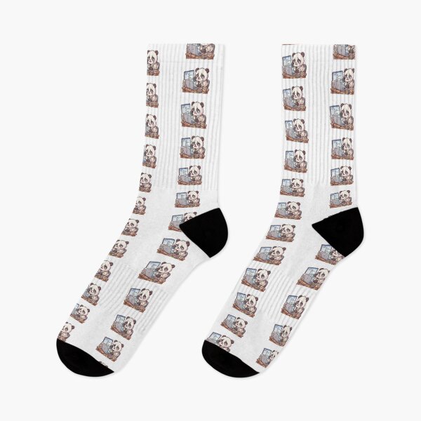 Item preview, Cute Panda Crying in the Office - Corporate Burnout Meme designed and sold by AidaAviles.