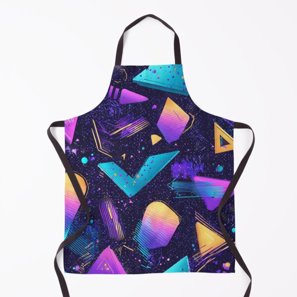 Item preview, 80s 90s Retro Geometric Abstract Neon Pattern designed and sold by NicolasGlowArt.