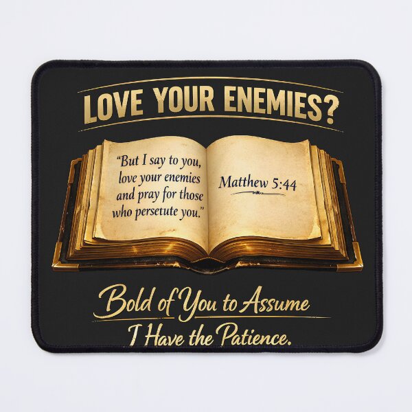 Item preview, Love Your Enemies? Bold of You to Assume I Have the Patience — Bible Edition designed and sold by ChaoticVibe22.