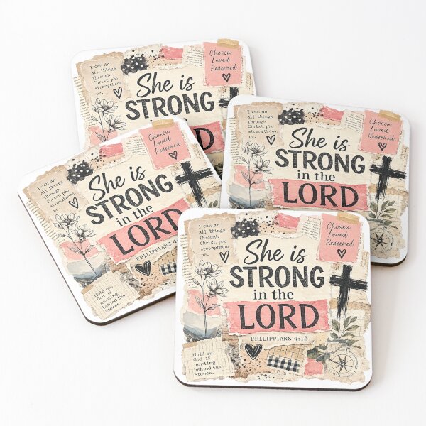 Item preview, She is Strong in the Lord designed and sold by BRS2022.