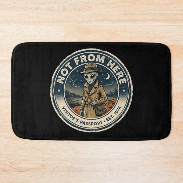 Item preview, Not From Here - Vintage Alien Visitor Passport Retro Travel designed and sold by Cary-s.