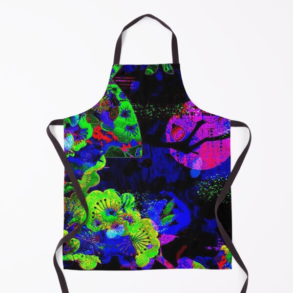 Item preview, Midnight Botanical Vase – Vibrant Edition | Abstract Floral Collage Art designed and sold by BatNature.