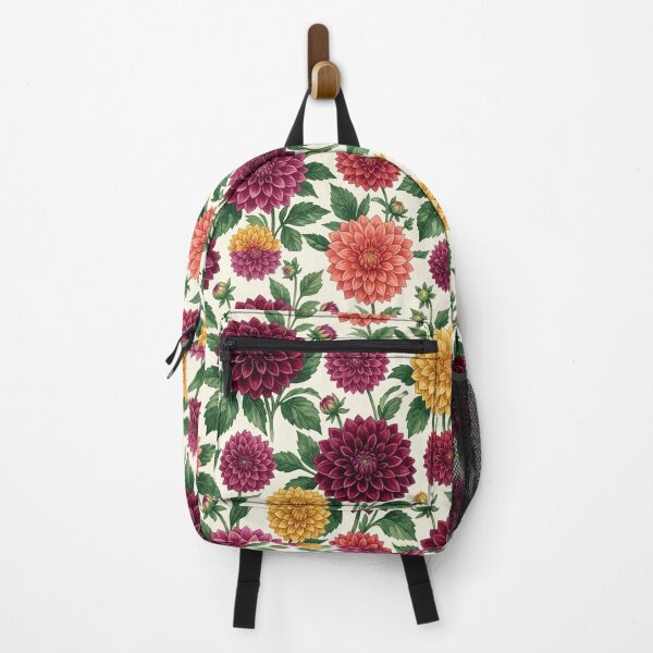 Item preview, Dahlia Garden Rich Color Watercolor Seamless Pattern designed and sold by Inkworksbyshery.
