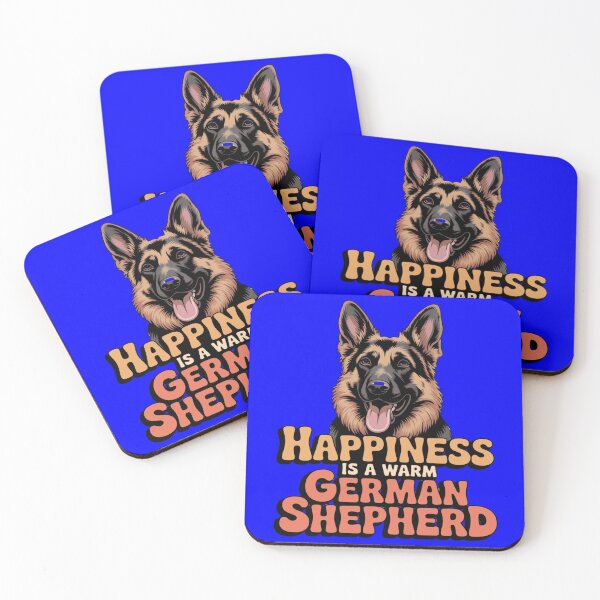Item preview, Happiness Is A Warm German Shepherd Pet Owner Art Design designed and sold by fantasticdesign.