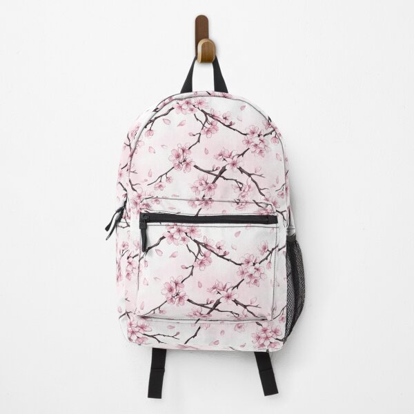 Item preview, Cherry Blossom Rain Watercolor Sakura Seamless Pattern designed and sold by Inkworksbyshery.